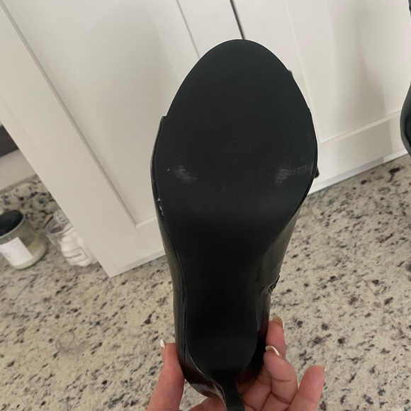 Steve Madden Peep Toe High Heel Boots Size 8 - Picture 3 of 6